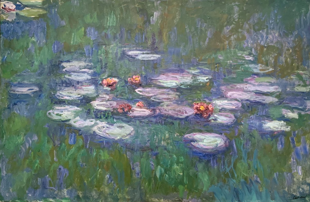 lhuang911's tweet photo. So glad to catch the last day of the magnificent Monet: the Late Years at @KimbellArt yesterday in Fort Worth! #LateMonet https://t.co/dG6UNtQFJ9