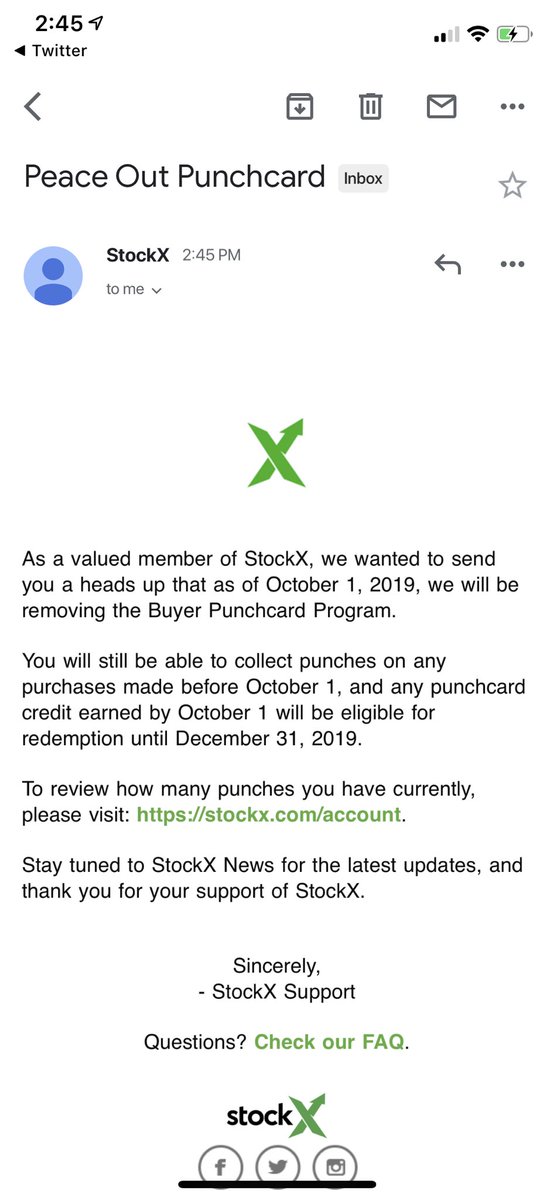 TheKanek's tweet photo. So no more free shipping after a few buys? @stockx @StockXLive @StockXSneakers 🤔 https://t.co/QStqVpZ4yQ