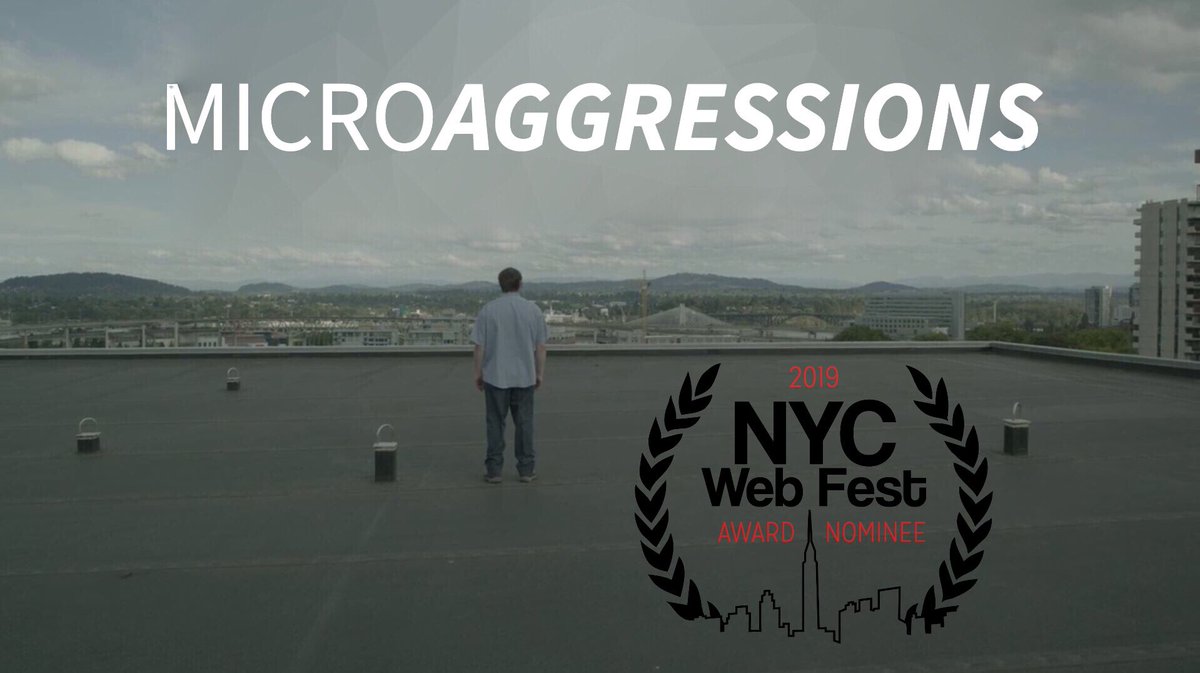 scottu's tweet photo. Hey look at us! 3 nominations for MICROAGGRESSIONS at @NYCwebfest! Best Sound, Best Mystery/Thriller, and Best Webseries!
#composer #webseries #oregonmade #ompamember #nwfilm #filmmaking #indiefilmmaking #filmscore https://t.co/xPXGkpIjdF