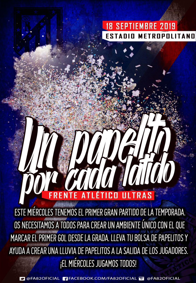FA82Oficial's tweet photo. Colabora a la salida del equipo con una lluvia de papelitos inolvidable. Todos recortando papelitos #UnPapelitoPorCadaLatido https://t.co/noAjpMjZ4W