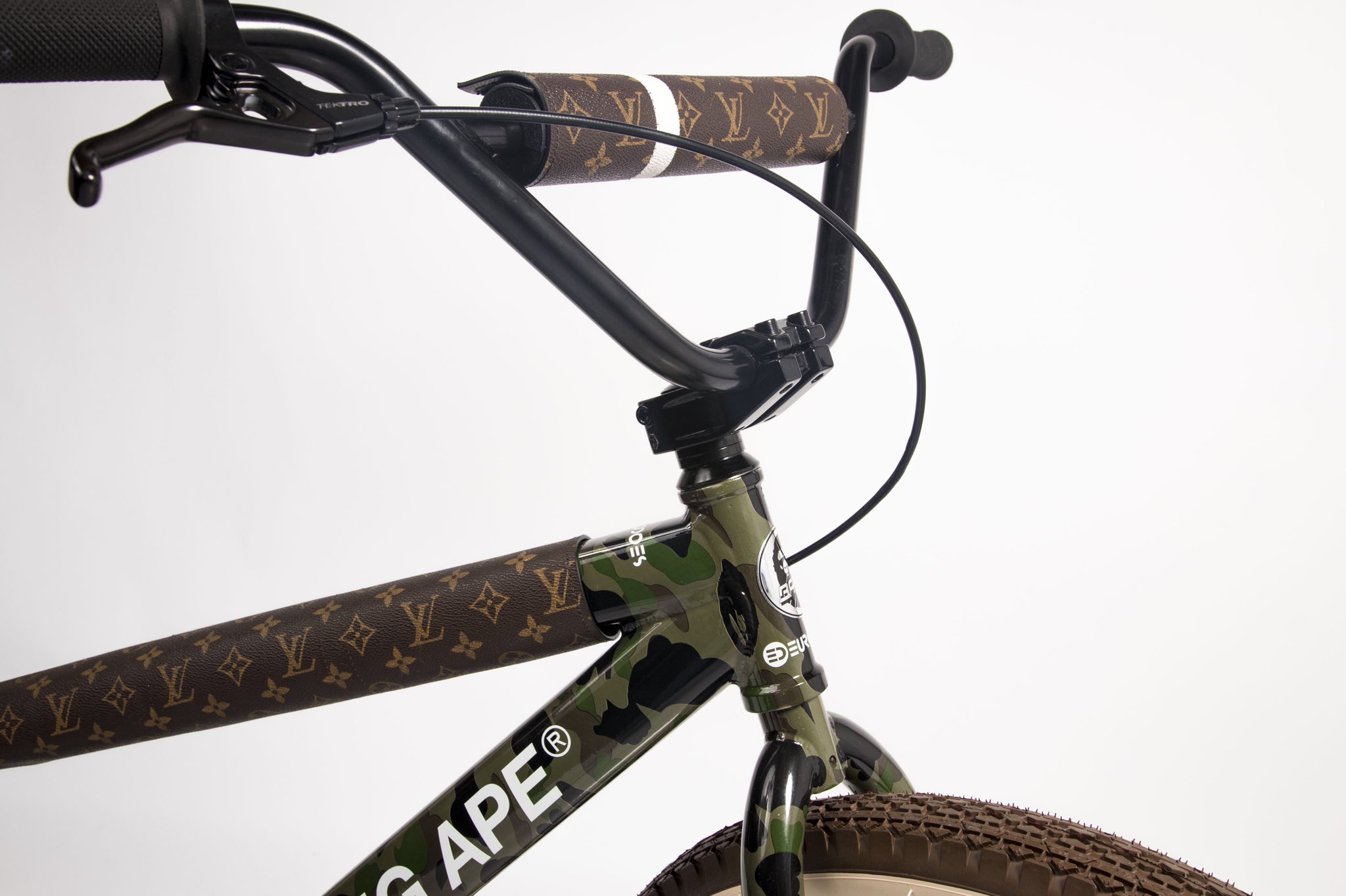 nothing else to do on X: I made a BAPE x Louis Vuitton BMX bike