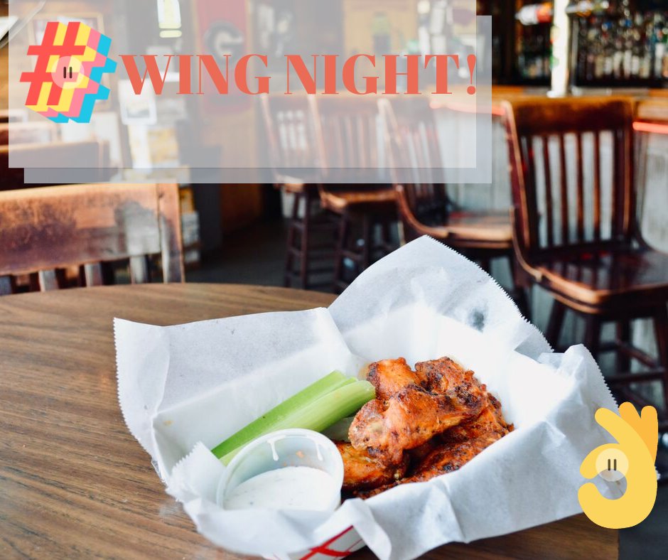 Sometimes in life you just have to WING IT!! At Saucehouse, Monday nights always mean $0.75 wings at the bar! #wingit #wingnight #my_athens #Saucehouse #wings
