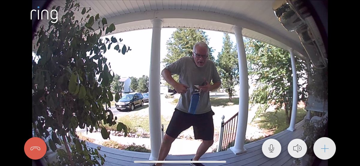 So my parents just got Ring for our doorbell n this is my view from JMU- you can say we are havin a good ole time