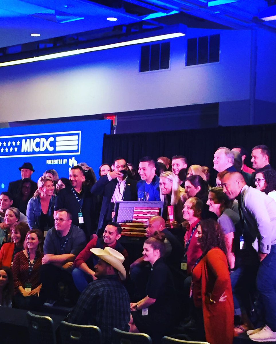codeofsupport's tweet image. Last week, COSF staff had the privilege of attending the #MilitaryInfluencerConference in DC! We heard notable people in the space, including @PatFlynn, Tim Farrell of @NAVSOInc , Harriet Dominique of @USAA  and NASCAR Truck Series driver @Jesse_Iwuji!
#MICDC #CodeofSupport