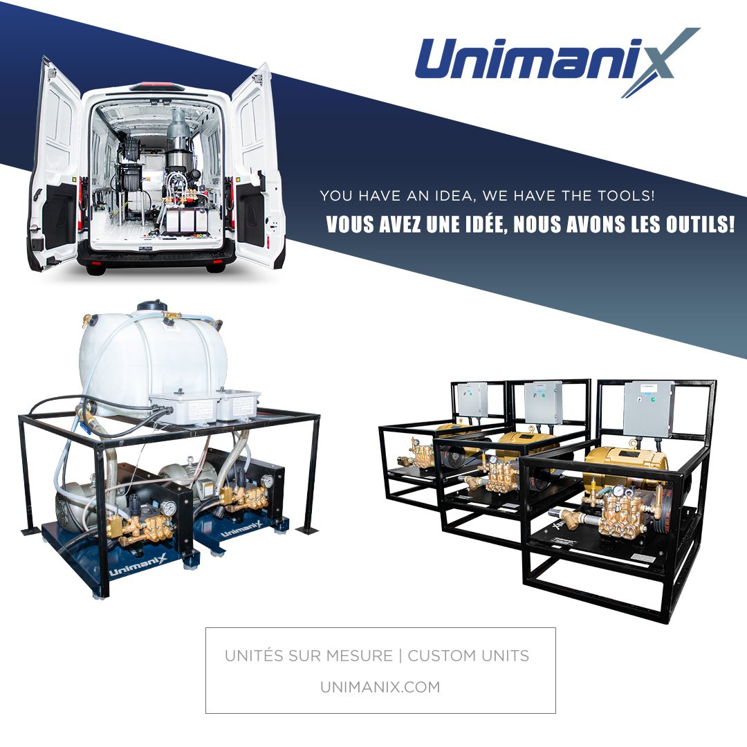 We build custom units for our clients. You have an idea, we have the tools! ➡️ unimanix.com/en/custom-solu…

#unimanix #customunits #custom #pressurewashers #industrial #cleaning