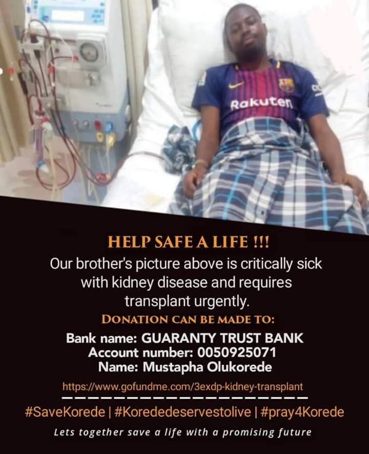 deliman07's tweet photo. Kindly let's save Korede. Your support will go along way in saving Korede's life.
Thanks.
#SaveKorede https://t.co/UHWHTvhU73