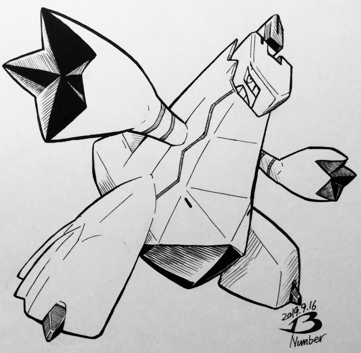 13番 Twitterissa 公開されている新ポケモンの中ではジュラルドンが一番好きです メカゴジラみたいでカッコいい