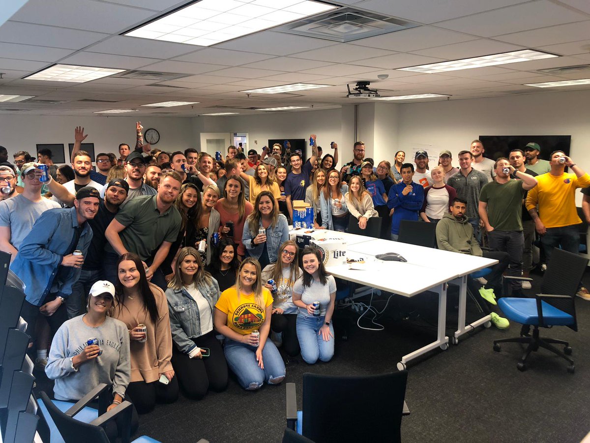 TenthRevGroup's tweet photo. Three years ago, we opened the doors to our Philadelphia office, and we haven't looked back once! Happy 3rd Aniversary Philadelphia 🥂 #FRGPhiladelphia #OfficeAnniversary https://t.co/Bsv1WMpYxD