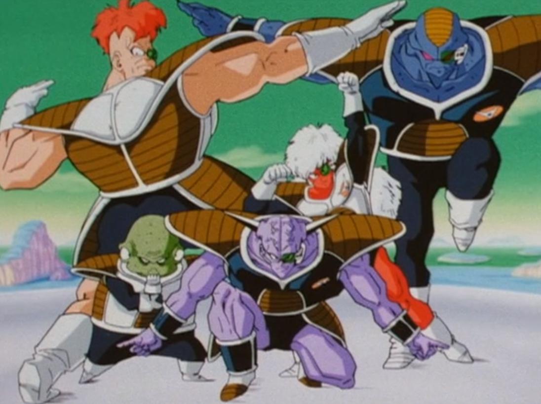 ブッチギリマッチ 元ネタ解説 A Twitter No 0106 ジース 元ネタ Z 61話 迫る超決戦 ギニュー特戦隊只今参上 ナメック星到着後の全員名乗りのカット 台詞は悟空戦前の個別名乗りからだが 他の隊員と違い全員名乗り版を反転しただけ なお アニメでは 赤い