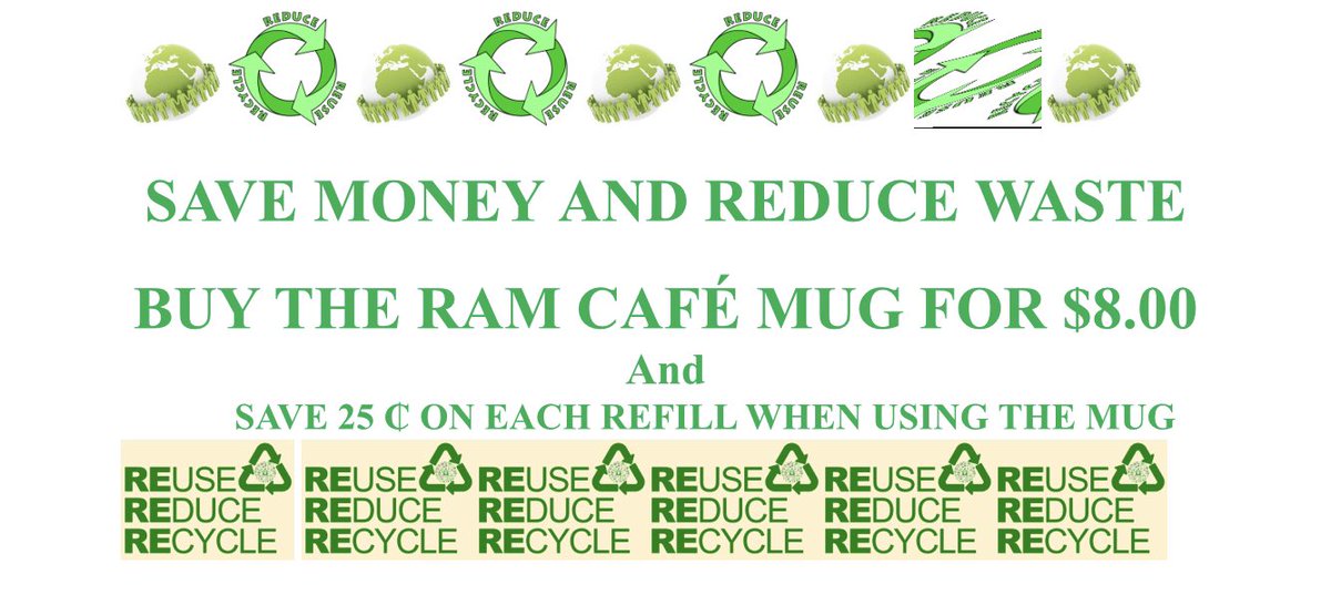 hhramscafe's tweet photo. Save money and reduce waste https://t.co/PbxmaS4EgG