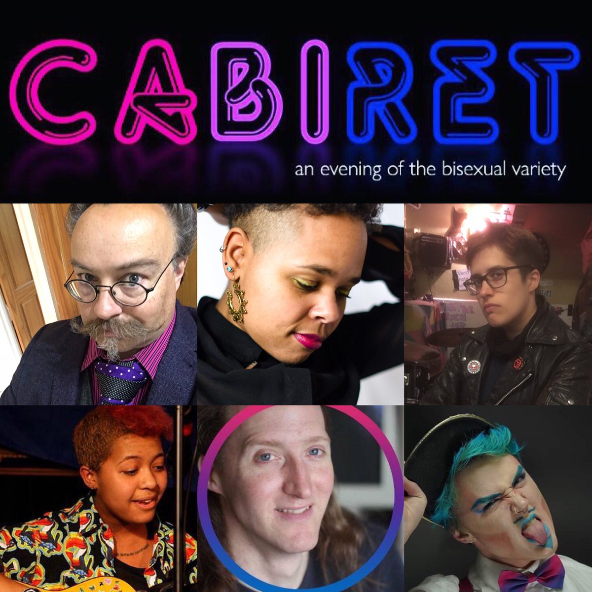 MischiefMental's tweet photo. It's #CaBiRet on Sunday! We've got poets, singers, comedy, magic, drag! All from the bisexual+ community and FREE to attend at @CavendishArms in Stockwell. Curtain up at 7, get there early and enjoy their pizzas! https://t.co/c60ds4yQsN