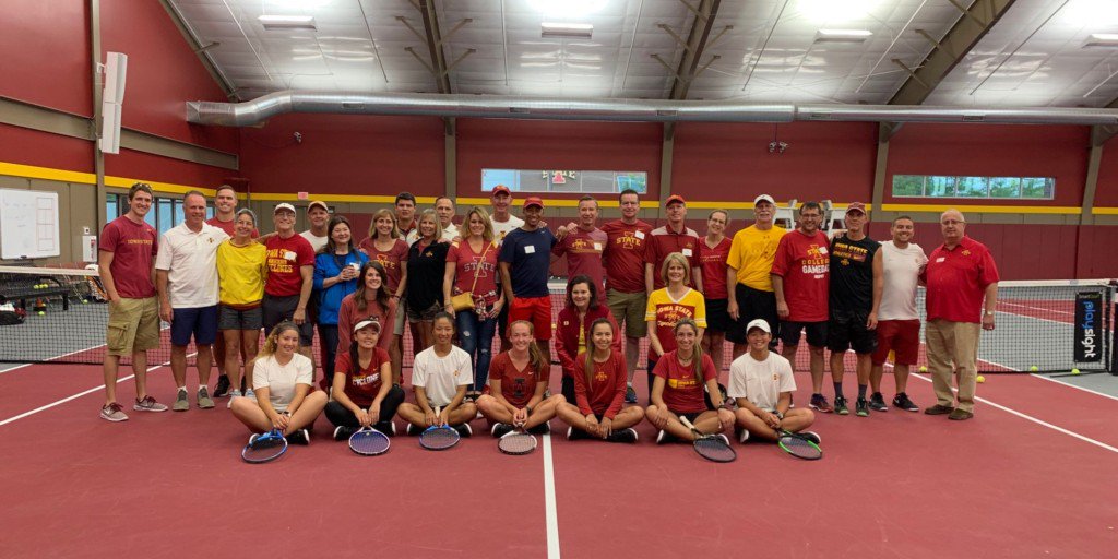 isuletterwinner's tweet photo. The sport of tennis brings people together all over the world, but it was extra special to have this group of Cyclone Tennis Alumni back this weekend connecting with the team! #LoyalForeverTrue #OnceaCycloneAlwaysaCyclone
#MotivationMonday https://t.co/2SoU44XgH5