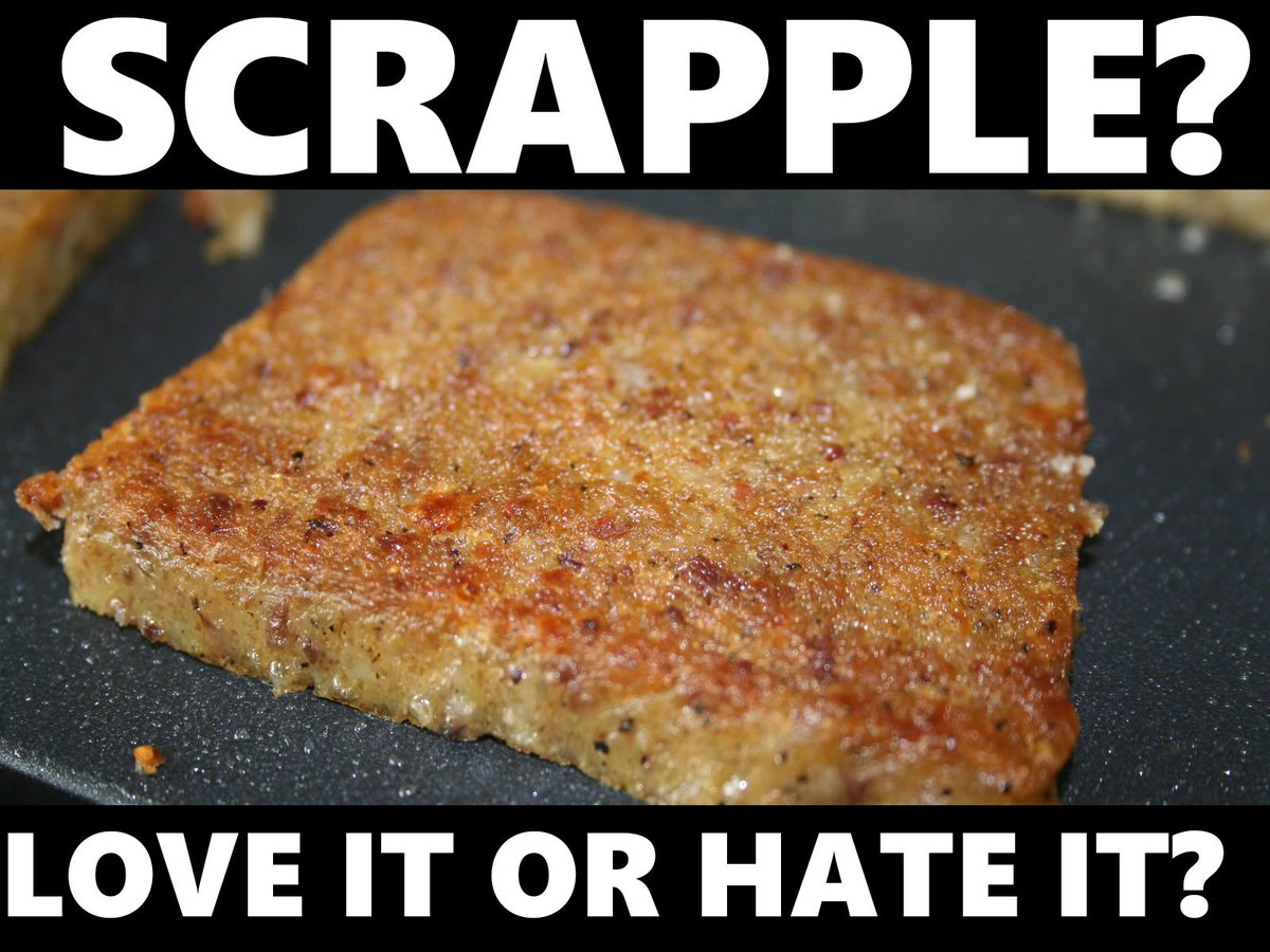 SkookNews's tweet image. Scrapple?  Love it or Hate it?