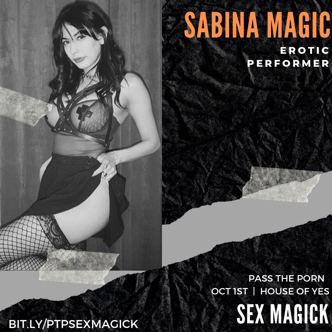 ANNOUNCING OUR PANELISTS for October 1st at <a href="/houseofyesnyc/">House of Yes</a>. 
<a href="/DominaDynasty/">D I A  D Y N A S T Y</a> <a href="/TheBowieCat/">Sophie Saint Thomas</a> <a href="/sab_magic/">Sabina Magic NYC 🪽🕊️☁️🪩</a> <a href="/personisawake/">Devin Person</a> 
Theme: #SexMagick. 
A wizard, a witch…and a dominatrix. See what trouble we’re brewing to kick off October in a truly magical fashion.
bit.ly/PTPSEXMAGICK