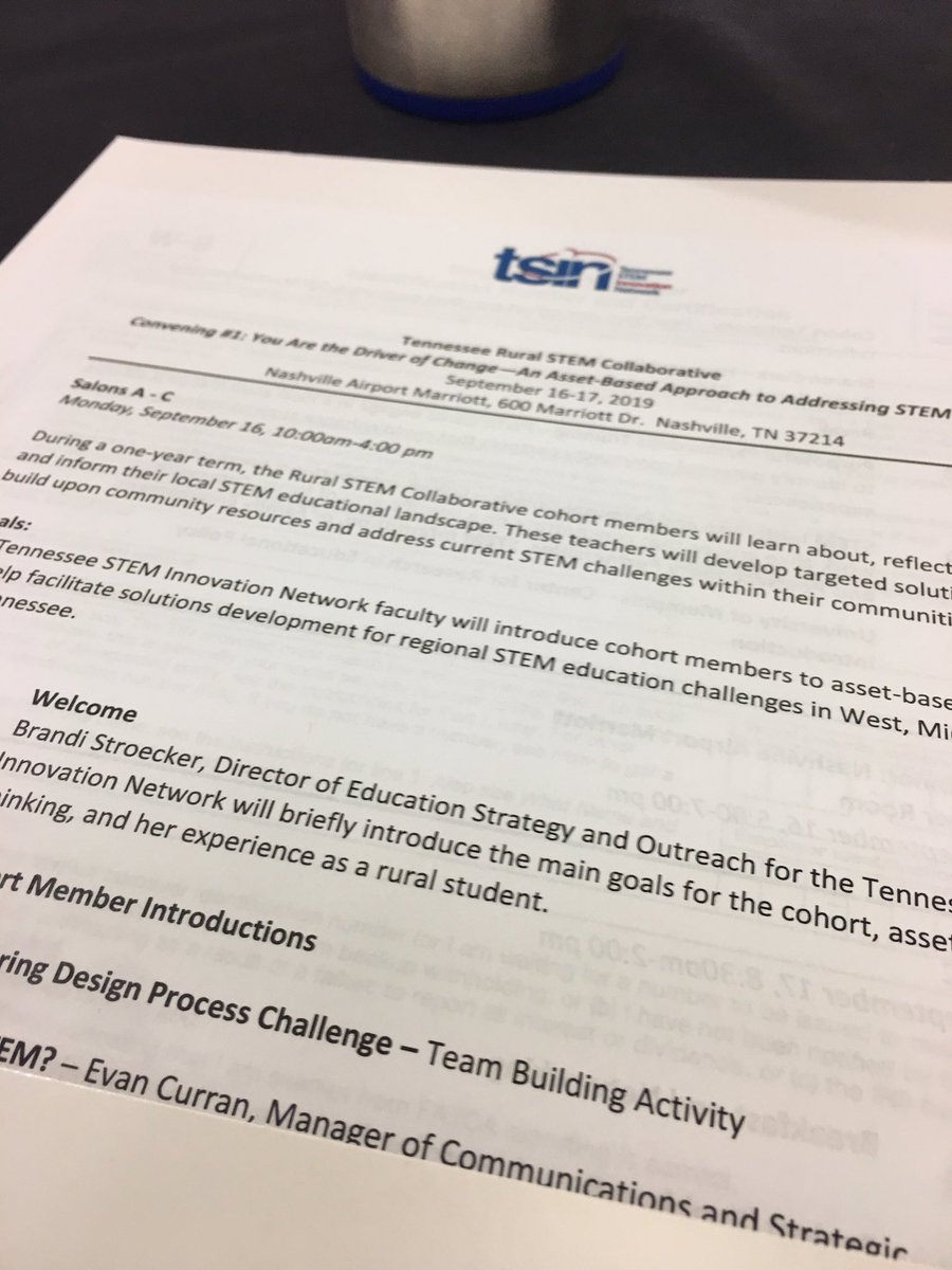 cgarrison5526's tweet image. Excited to represent the Upper Cumberland @theTSIN Rural STEM Collaborative! @PSMSBulldogs #FutureReadyPCSS #TNSTEM #STEMpossible