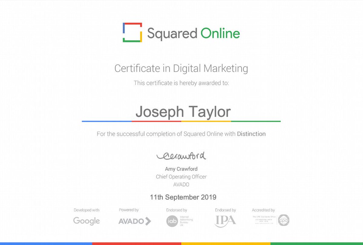 JTAYLORCREATIVE's tweet photo. Google βWe Are Squaredβ Digital Leadership..Distinction! Proud moment π
#squaredonline #wearesquared #google #digitalmarketing #manchesterdigital #manchesterdigitalmarketing #londondigital #digitalnyc https://t.co/zmZzfmaGkS