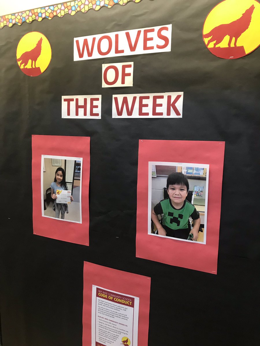 wpbateschool's tweet photo. Congratulations to our Wolves of the Week who were recognized by students and staff for a great start to the school year. #known #valued #believedin @StoonPubSchools https://t.co/7buptQum8o