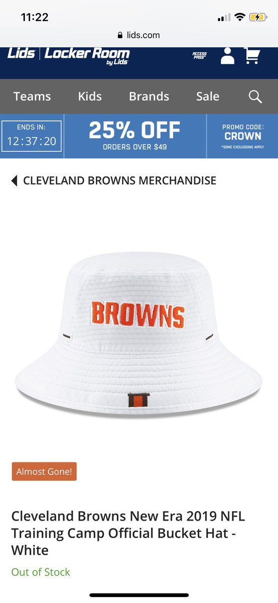 browns hats lids