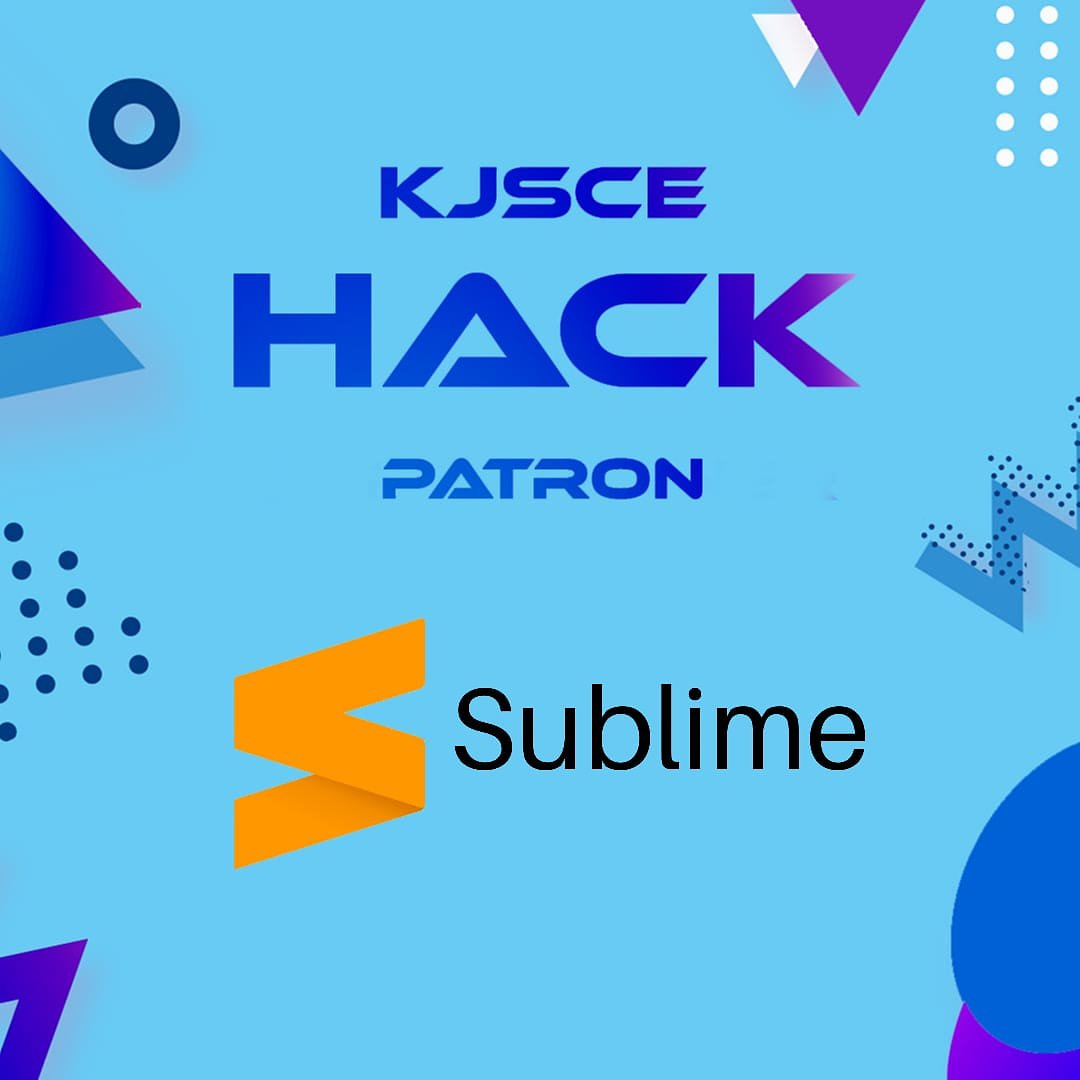 kjsce_codecell's tweet photo. ā£ā£Kjsce Hack proudly announces Sublime as our Patron for this year!ā”ā£ā£
ā£ā£
#hackathon #HackKJSCE #coder #helloworld #geek #programming #developer #tech #coderslife #hacker #codecell #techcompetition #coding #codingislife #nationalcompetitionā£ā£ https://t.co/t7W2sjWAOg