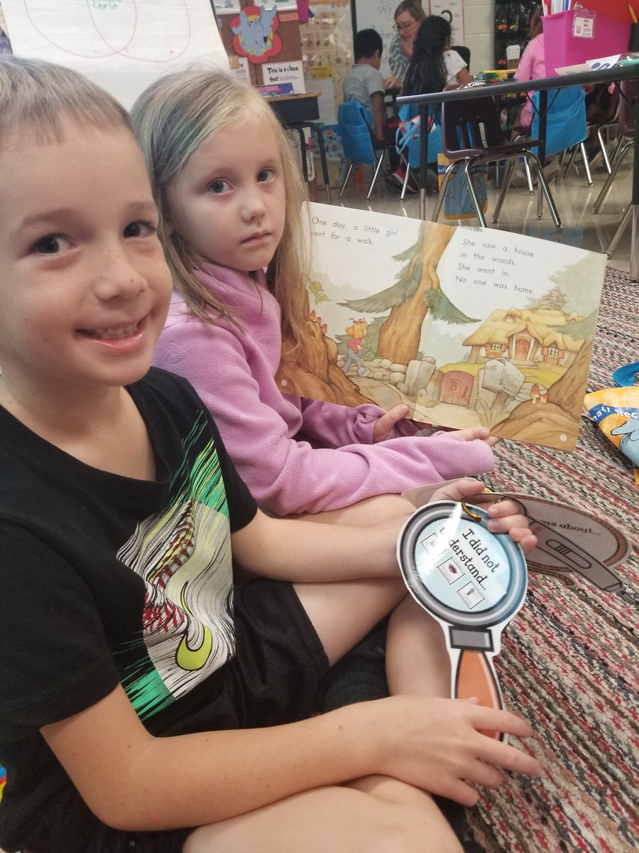 What an amazing morning in Mazeall's  first grade! Students were peer editing and later showcased how to use Reciprocal Teaching (Paula the Predictor, Clara the Clarifier, Quincy the Questioner, and Sammy the Summarizer cards) during partner reading <a href="/HSpringsSTEM/">Holly Springs STEM</a> #CCSDILSImpact