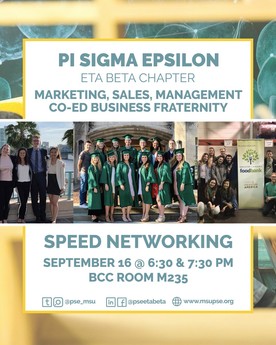 pse_msu's tweet image. Hope everyone had a great weekend! 

We’re excited to network with everyone today at 6:30/7:30pm at the Business Pavilion in room M235! The dress code is casual! Can’t wait to see everyone there!

#yourbusinessadvantageforlife