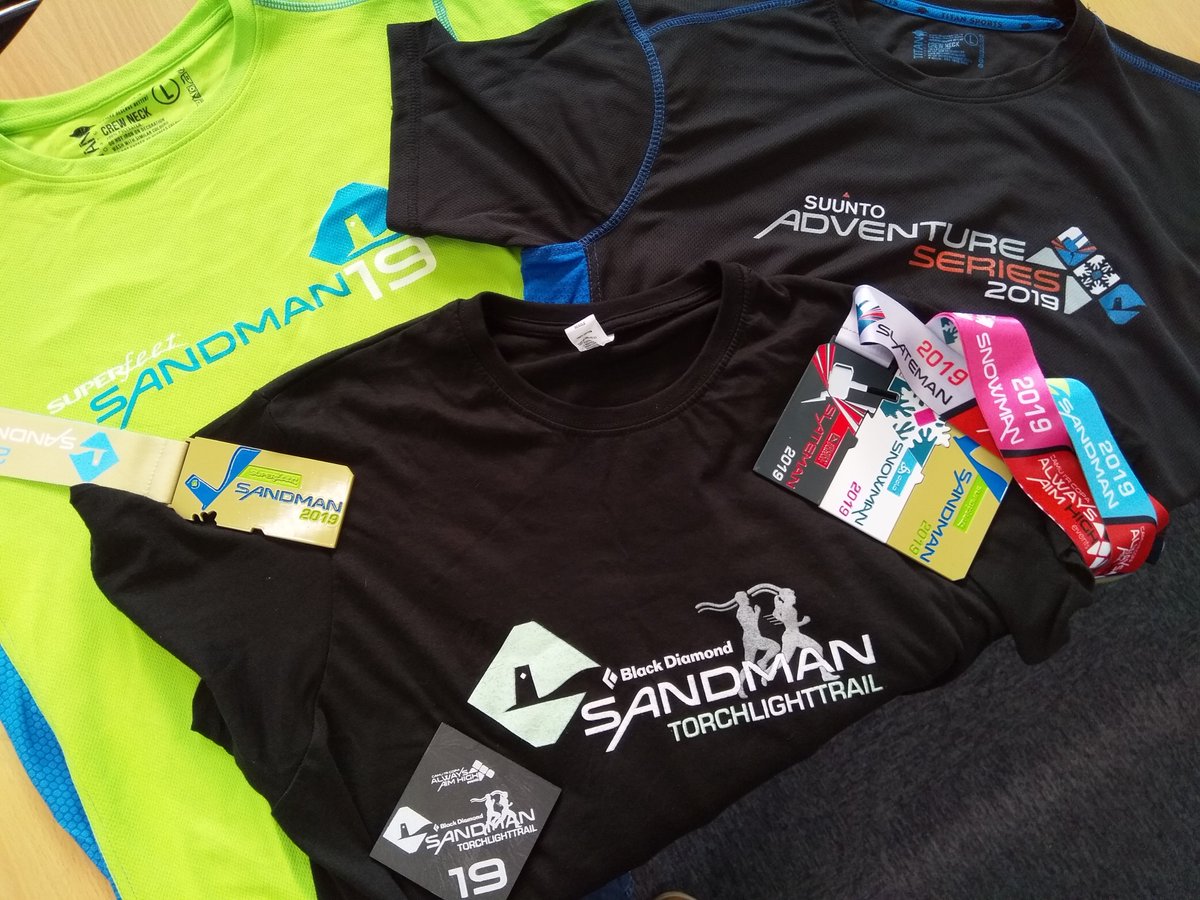 aahevents's tweet photo. So many medals this weekend! What have you got? Lets see your best medal (or slate) photos 🏅😀
#medalmonday #sandmantri19 #tlt19 #adventureseries19 https://t.co/IFUBeGADNZ