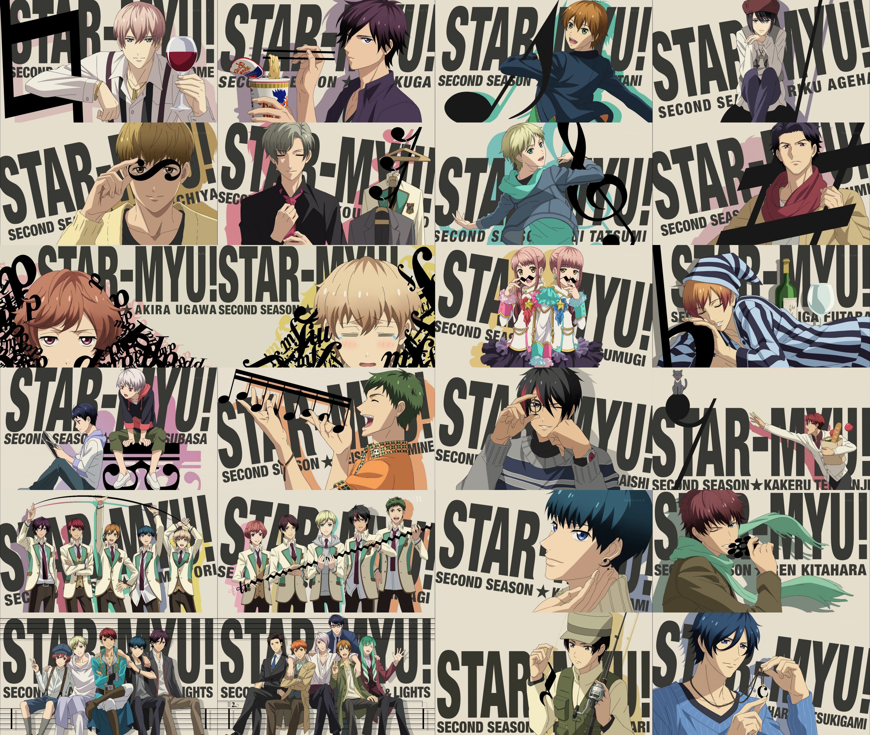 スタミュ 2期 キャラクターサイン入り番宣ポスター スタミュ 2期 キャラクターサイン入り番宣ポスター 新