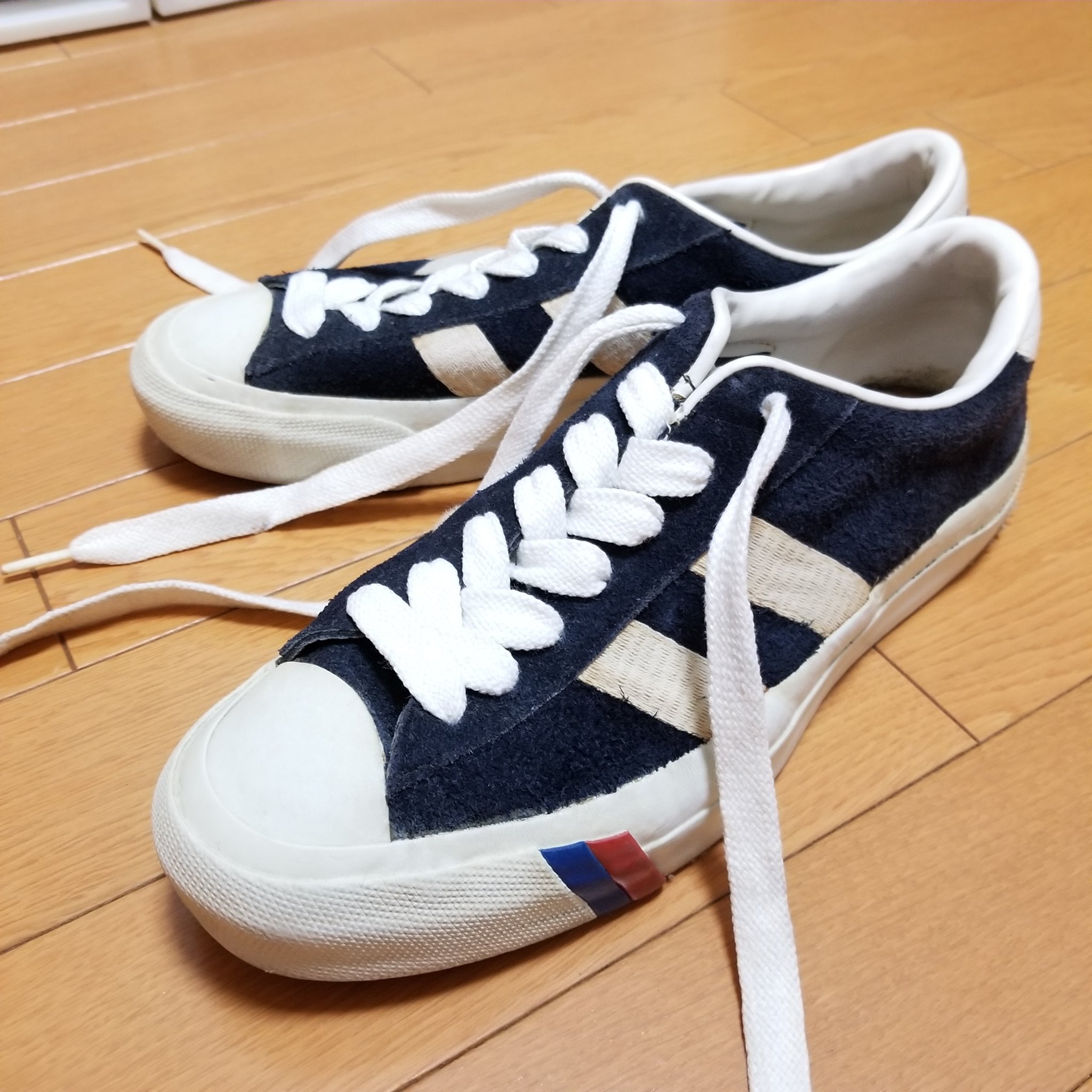 齋藤 Pro Kedsのroyal Plus ラスト コロンビア 説明不要 銀面が付いたスウェード こんなん今の時代絶対に無理 復刻も履いたけどすぐダメになった これはさすがにソールが硬化してきちゃった 保存用ですな 私的ベストスニーカー T Co