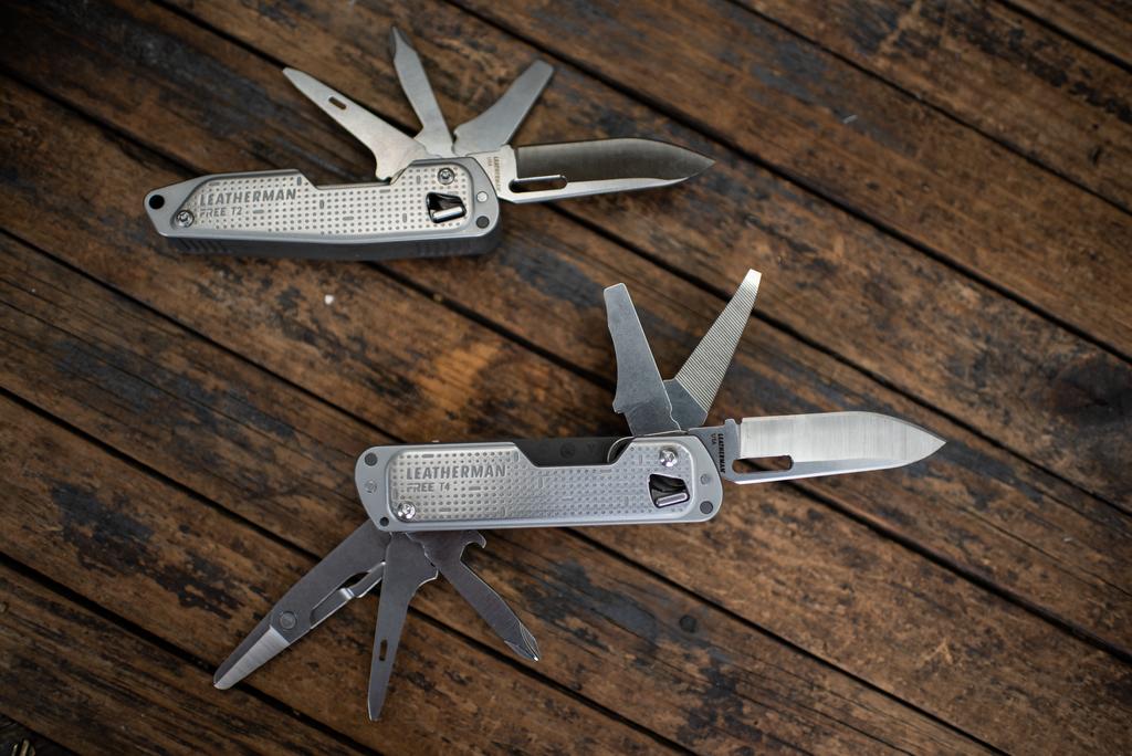 Leatherman_UK's tweet photo. T2 or T4? Which one would you carry with you?โ
___
#LeathermanFREE #Unknowmultipurpose https://t.co/4nrO4puvkP