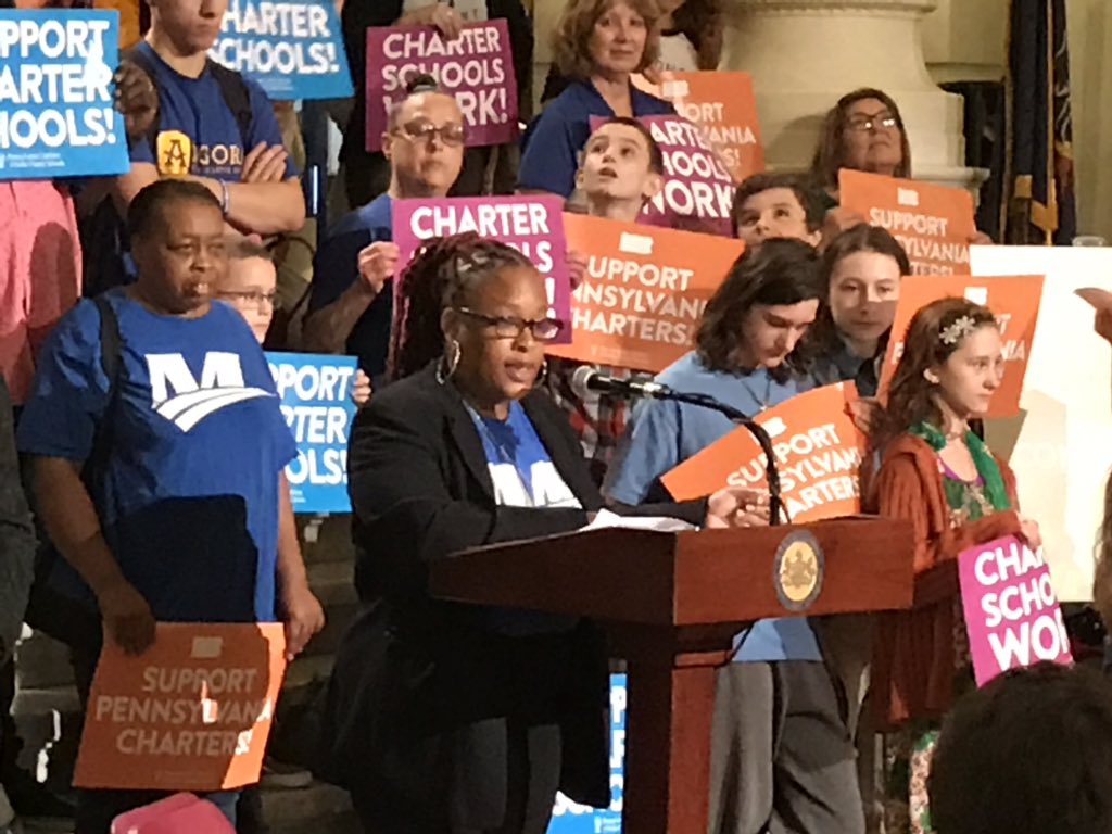 mleblond1's tweet photo. Mastery Charter School parent Markida Ross: “Gov Wolf, if your goal is to improve all schools for all students, we stand with you. If your goal is to attack charter schools, we will push back.” #saveourcharterschools https://t.co/KBhZtwG4hq