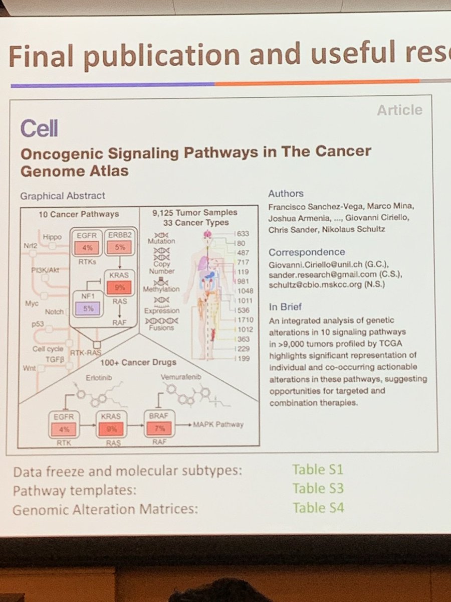 MSKCC_SSit's tweet photo. Thanks to @cbioportal & @OncoKB for delivering talks about how #genetics data pushes our understanding of #cancer and how to treat it. #signaling #pathways https://t.co/APu9eJIRvQ #moresciencelessfear https://t.co/eh4f6afFkH