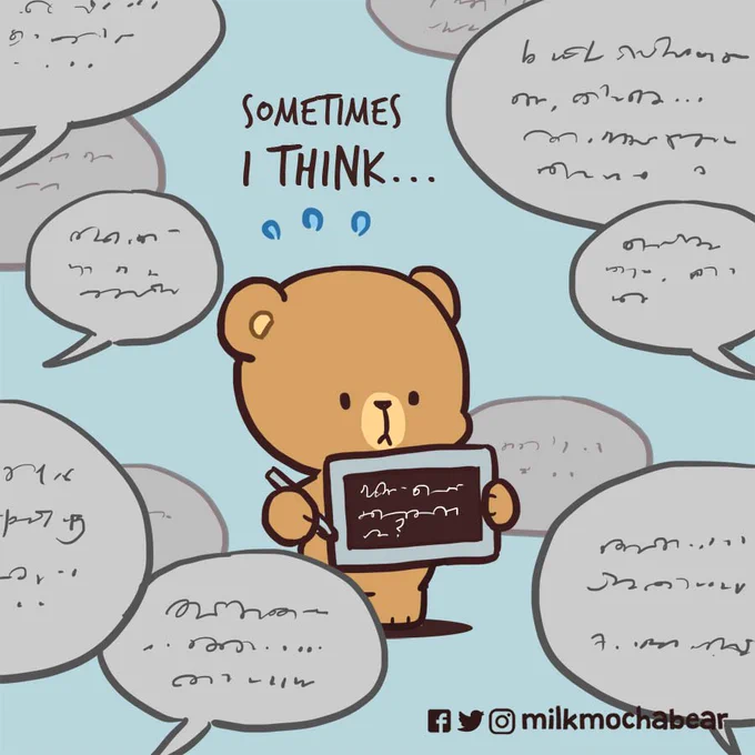 A good listener is attentive.
Mention someone who always be your good listener ❤
---
#milkmochabear
#milkandmocha 