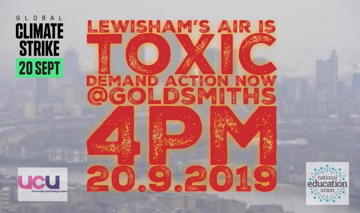 20th September:12-2pm; 30 minute work stoppage rally in solidarity with school strikers  outside the Richard Hoggart Building
