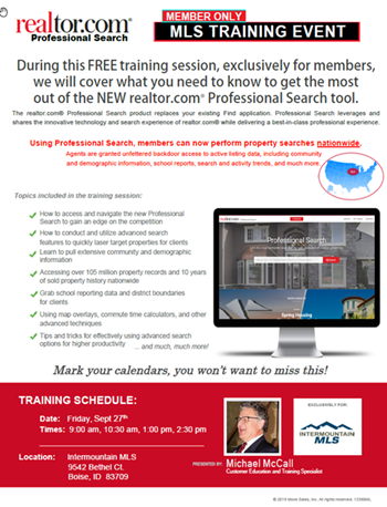 Intermountain MLS Newsletter Bulletin for September 16, 2019 - Realtor Pro Search, IMLS in North Idaho, &amp; More - mailchi.mp/intermountainm…