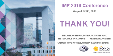 IESEGResearch's tweet photo. 2 weeks after the #IMP2019 Conference, we would like to thank you again for your participation! 
It was a great event :) https://t.co/6rrITK9OBa