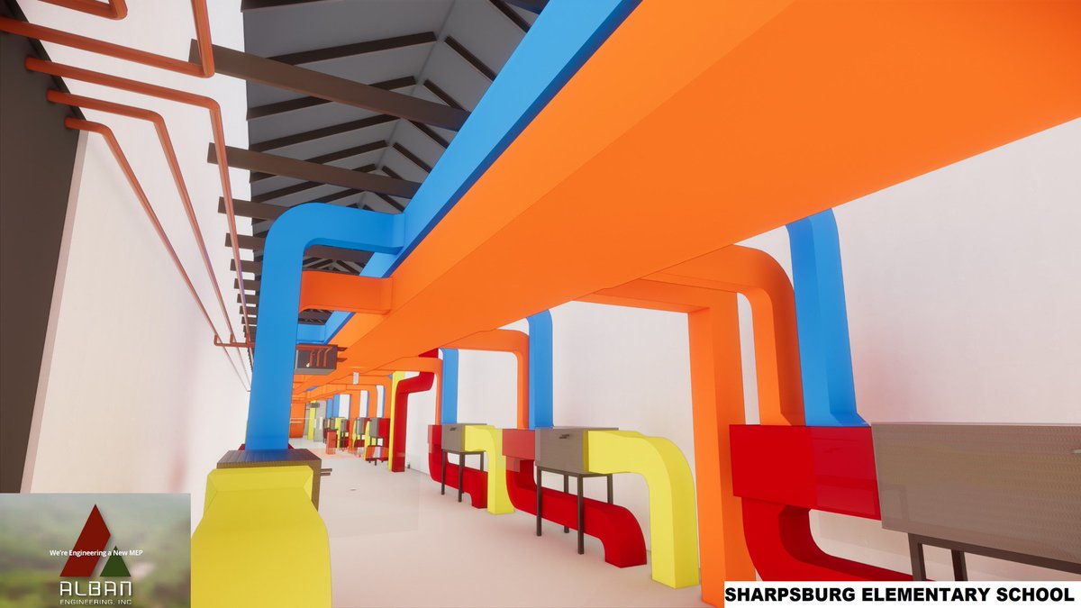AlbanEngineers's tweet photo. Sharpsburg Elementary School, out of @wcpsmd is under construction, and we can't wait to see the finished product!

In the meantime, check out our MEP designs that are being implemented into the new school!
@SEIArchitects
#Sharpsburg #SEI #MEP #Engineering #AlbanEngineering https://t.co/MdV1UwXHom