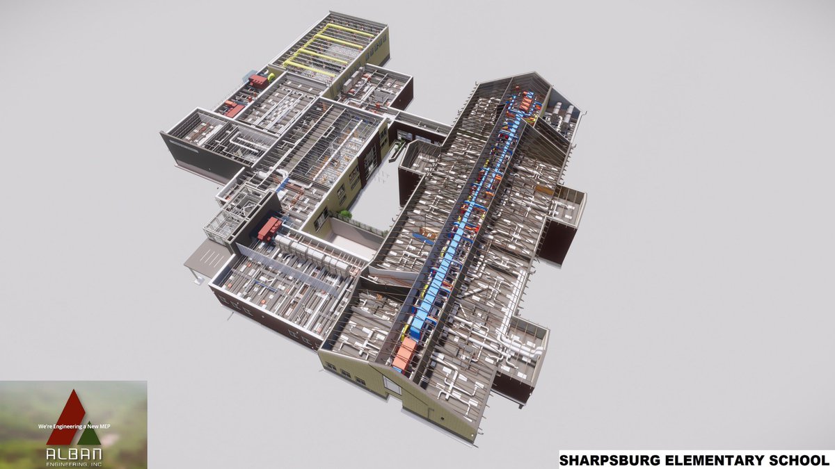 AlbanEngineers's tweet photo. Sharpsburg Elementary School, out of @wcpsmd is under construction, and we can't wait to see the finished product!

In the meantime, check out our MEP designs that are being implemented into the new school!
@SEIArchitects
#Sharpsburg #SEI #MEP #Engineering #AlbanEngineering https://t.co/MdV1UwXHom