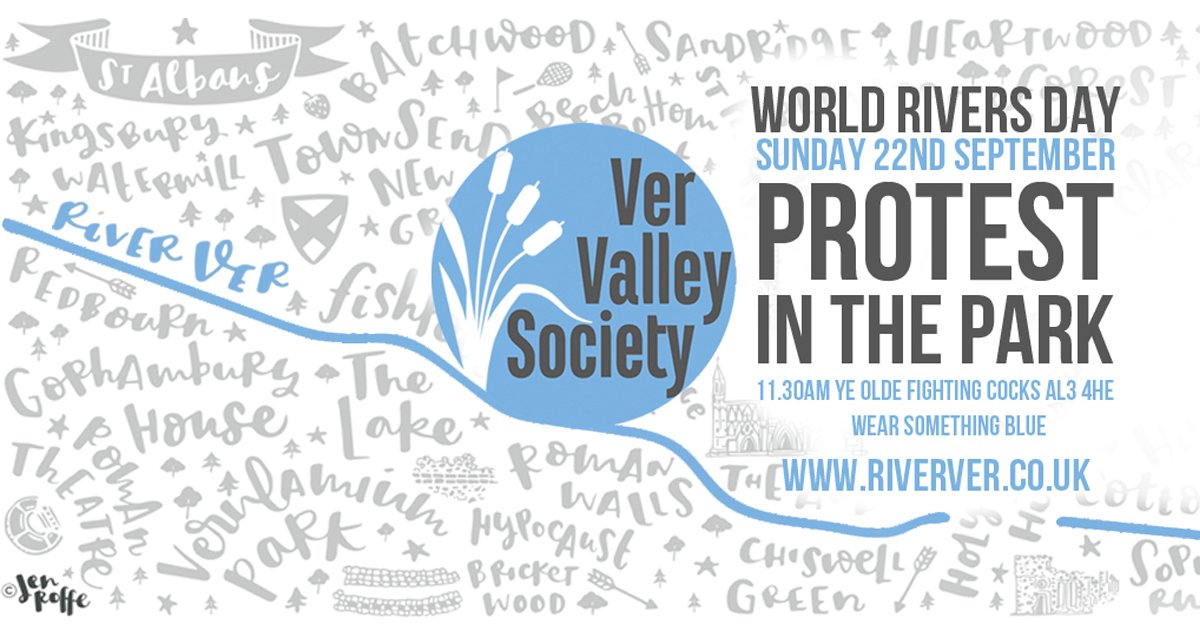 VerValleySoc's tweet image. We've had enough. Come and show support for the #RiverVer on Sunday. Our #chalkstream has gone without so much as a hosepipe ban. Wear something blue. See more: riverver.co.uk/time-for-actio…