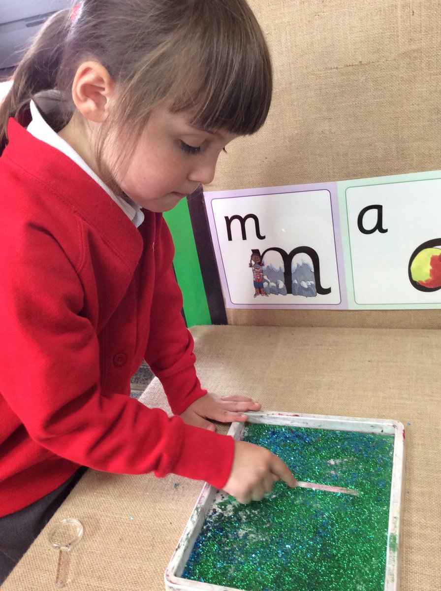 Our sound today is ‘m’ and we’ve been working very hard on our letter formation! #readwriteincphonics #phonics #letterformation #eyfs #reception