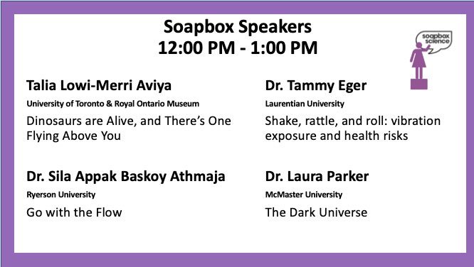 Eger24's tweet image. Did you know it is #ScienceLiteracyWeek  

To celebrate I will be speaking @SoapboxScience in Toronto on Sept. 22 with 11 other #WomenInSTEMM from around the province. The event is open to the general public 12-3 PM Harbourfront Centre.