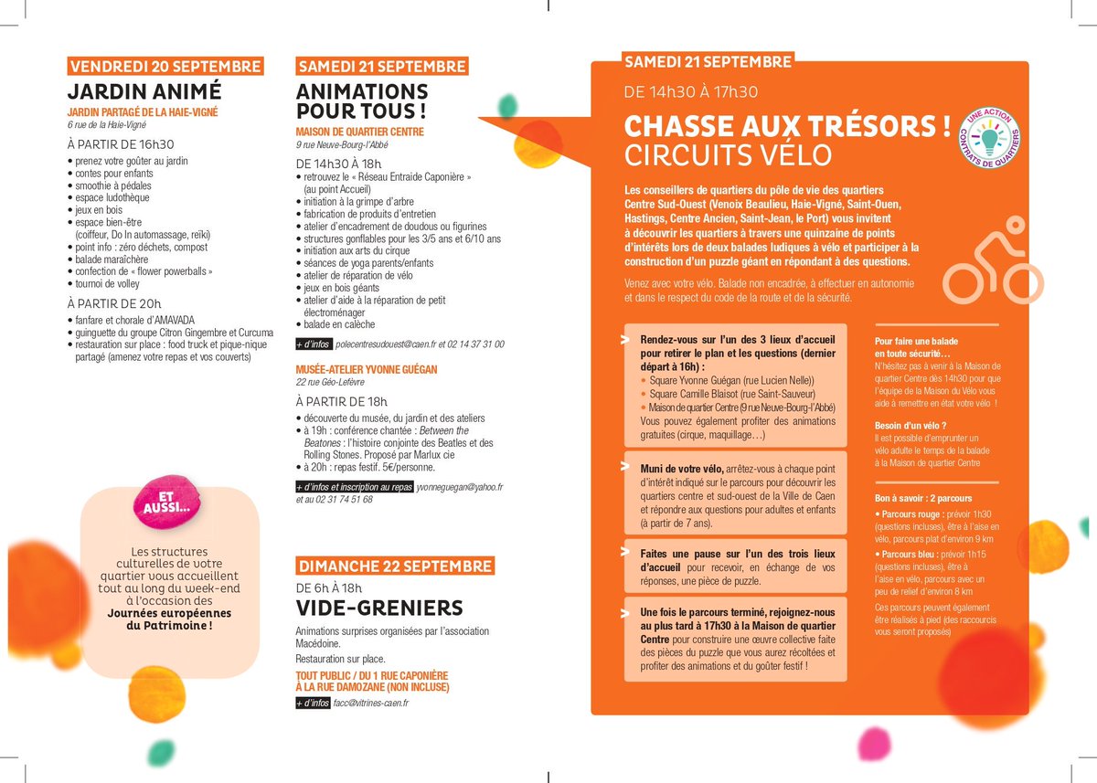 Ville De Caen On Twitter Monquartieranime Ca Va Bouger Ce Week End Dans Les Quartiers Hastings Haie Vignee Et Saint Ouen Venez Profiter Des Spectacles D Amavada De La Chasse Aux Tresors A