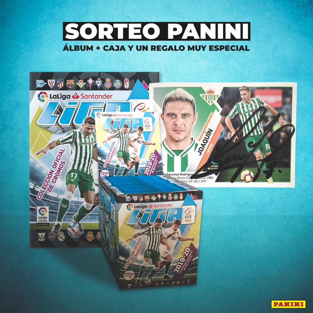panini_espana's tweet image. ¡NUEVO SORTEO! 🍀 

⚽️ 5⃣0⃣ SOBRES + Álbum  
✍️ CROMO firmado por @joaquinarte 😍 

Para participar... 
🔁 RT a este tweet 
👉 Sigue a @paninicromos 

📅 Fecha límite: jueves 19 septiembre