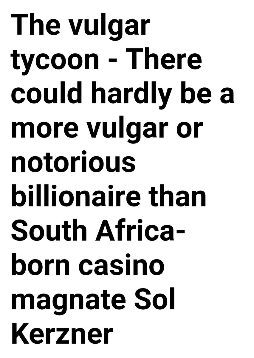 Sol Kerzner is the property and gambling magnate who created the infamous Sun City in an independent black state within South Africa. He also worked closely with Donald Trump and was close friends with Sarah Ferguson, David Blaine and Naomi Campbell.  https://www.dailymail.co.uk/tvshowbiz/article-1305872/Duchess-York-Sarah-Ferguson-eighth-foreign-break-year.html