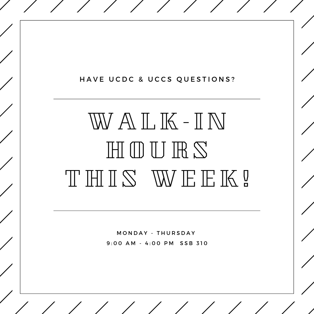 UCDC_Merced's tweet image. Want to learn more about UCDC or UCCS? Are you ready to apply and have questions before the upcoming application deadline? Stop by SSB 310!