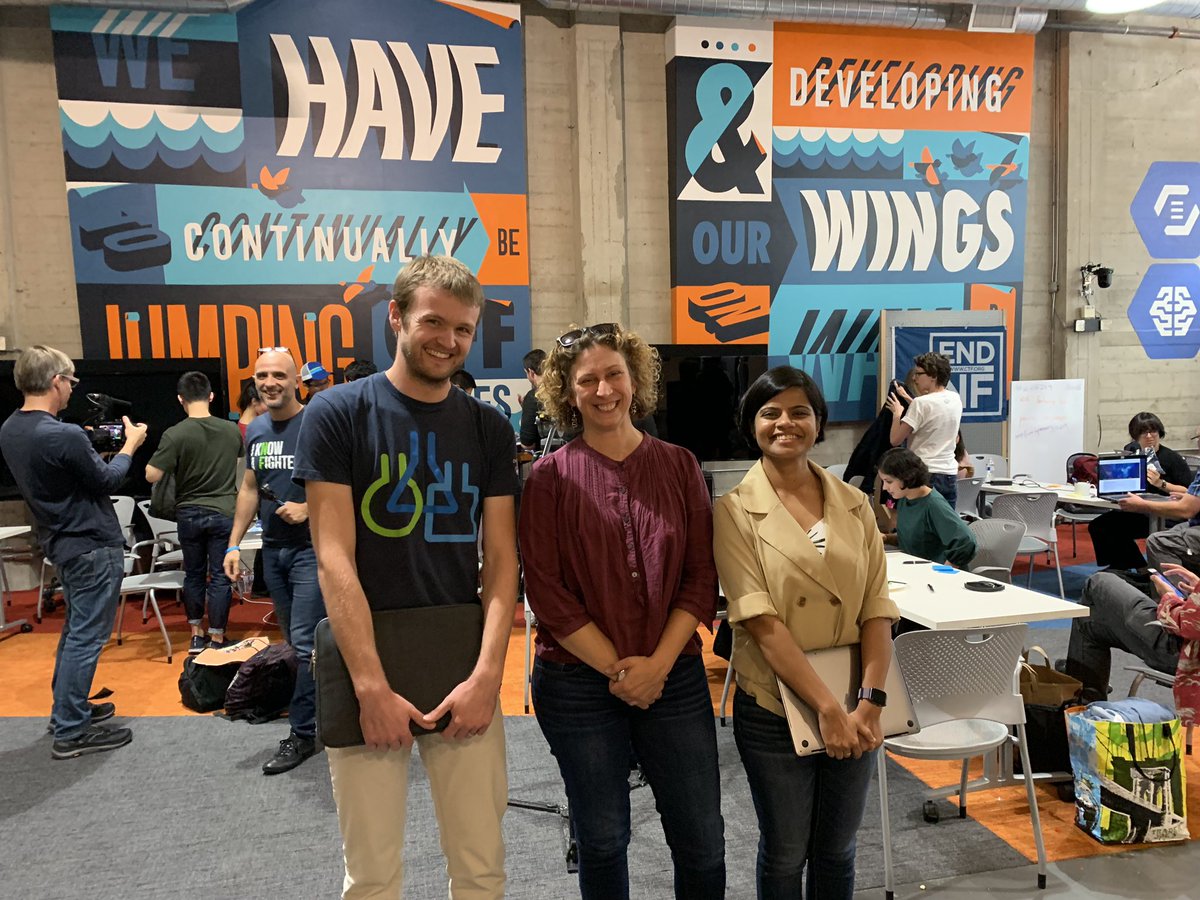 sargoshoe's tweet photo. Huge shoutout to @allawayr and @jinetab who tirelessly spent their weekend wrangling mentors, data, and hackers to make #hacknf2019 a success! We’re lucky to have them at @Sagebio and I certainly am lucky to have them as colleagues! #isitnaptimeyet https://t.co/hN9fxxw9jB