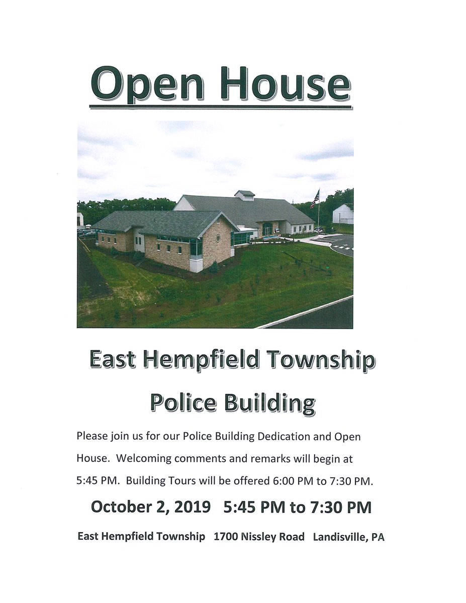 We are excited to dedicate and show off our new building.  Please come join us!!