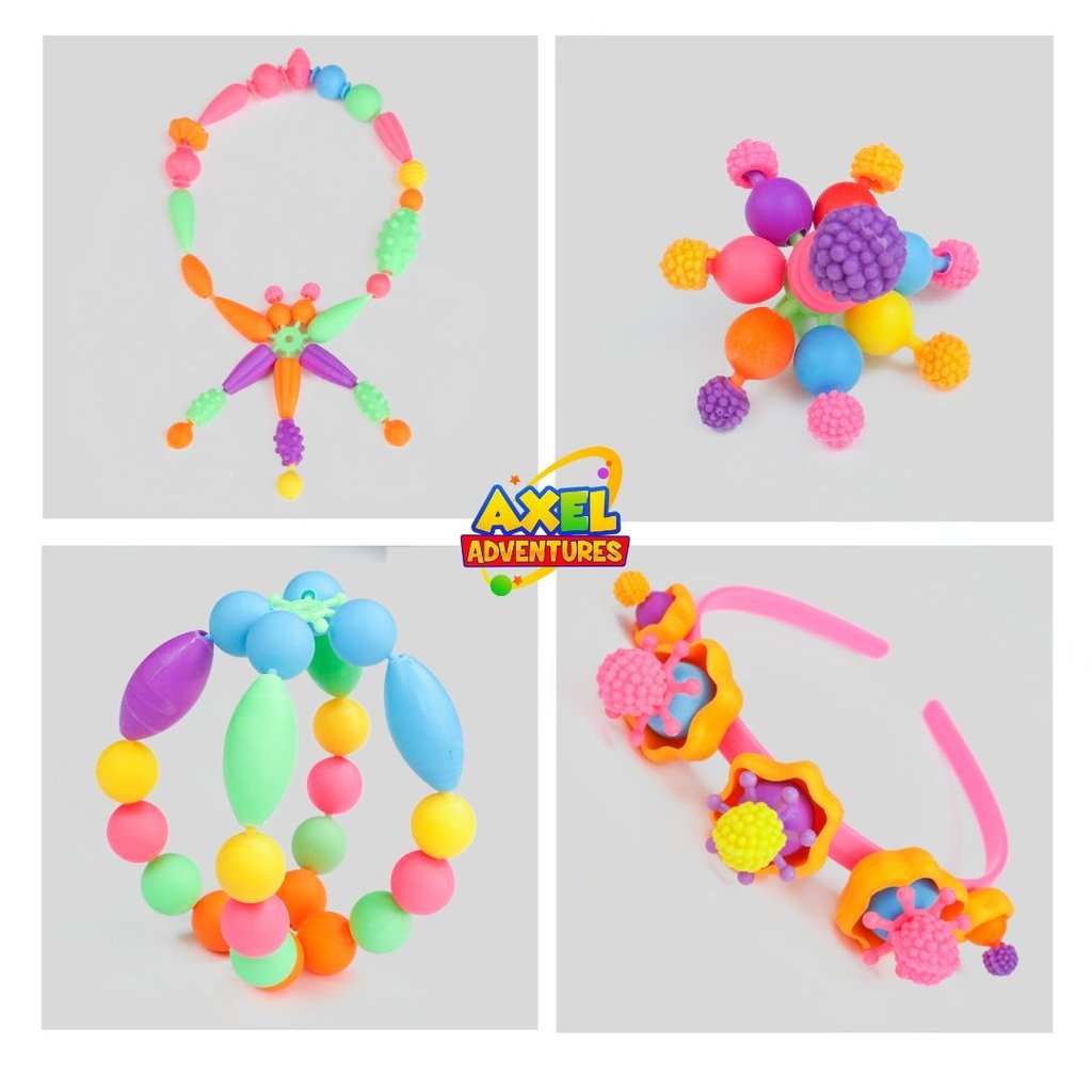 axel_adventures's tweet photo. These awesome creations are easily made using our stringless 520+ piece pop bead kit. 🚀
Making simple things with our beading kit brings a sense of accomplishment to your child as well as being super fun 💗 https://t.co/zCfg0Aacjy