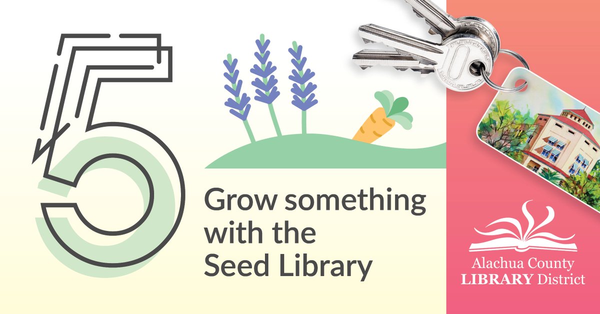 alachualibrary's tweet image. One unique service your #library card gets you is access to our #seedlibraries, now at 8 of our locations! bit.ly/SeedLibraries #LibraryCardSignUp #Sustainability #garden #growing