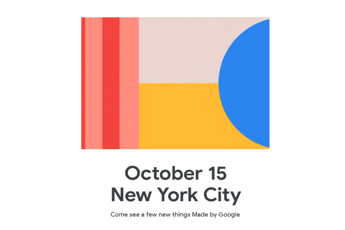 Tis the season! Google has invited media to an October 15th event in NYC. Pixel 4 is coming…
