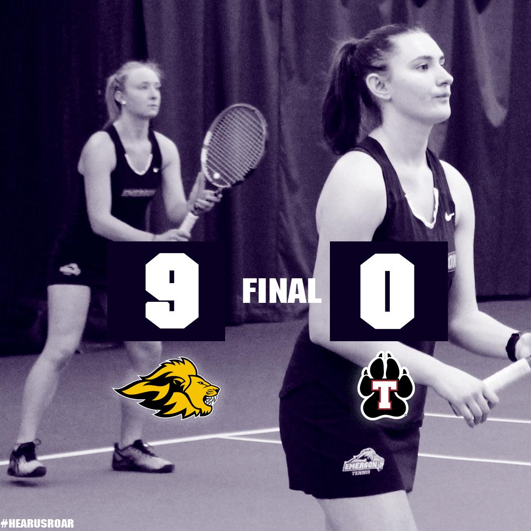 In case you missed it...

WTENNIS: Women's <a href="/TennisEmerson/">EmersonTennis</a> Opens 2019 Fall Season With 9-0 Sweep Over Thomas (Me.) 🎾

STORY: emersonlions.com/sports/wten/20…

NOTES
-Swept all three doubles matches
-Took all 6⃣ singles matches

#HearUsRoar 🦁